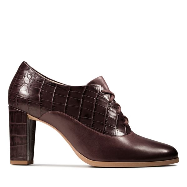 Clarks Womens Kaylin Ida Heels Burgundy | USA-7214609